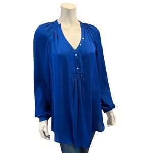 NEW G.I.L.I. Satin Peasant Blouse